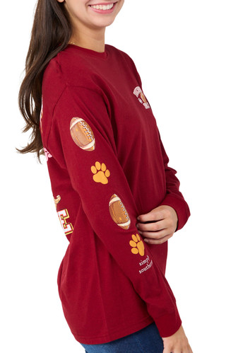 Thumbnail 2: SIMPLY SOUTHERN Simply Southern Juniors Long Sleeve Touchdown Doggies Tee 
