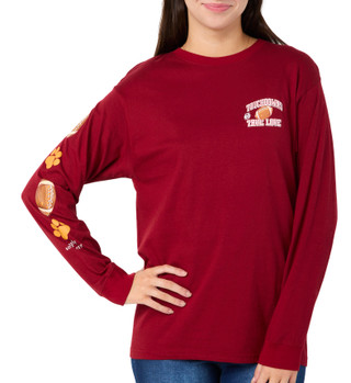 Thumbnail 3: SIMPLY SOUTHERN Simply Southern Juniors Long Sleeve Touchdown Doggies Tee 