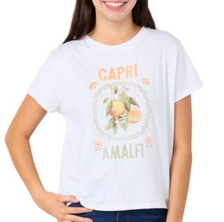 Thumbnail 1: Kensie Kensie Juniors Short Sleeve Capri Amalfi Crop Top 