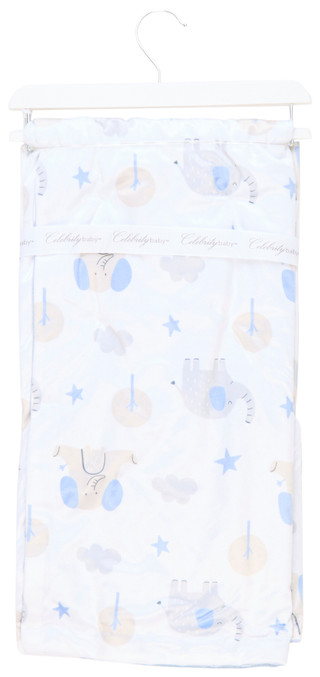 Thumbnail 2: LITTLE CELEBRITY Little Celebrity Elephant Print Reversible Baby Blanket 