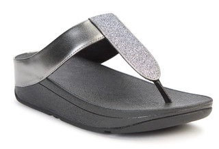 Thumbnail 1: Fitflop Fitflop Womens Fino Glitterdust Metallic Toe-Post Sandals 