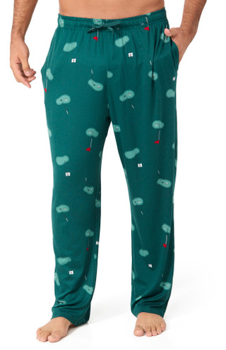 Thumbnail 1: PGA TOUR PGA Tour Mens Ultra Luxe Golf Flag Print Pajama Pants 