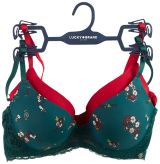 Thumbnail 1: Lucky Brand Lucky Brand Womens 2 Pk Light Lift Micro Demi Bras 