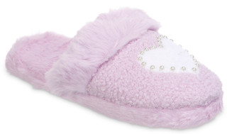 Thumbnail 1: OMG Accessories OMG Accessories Girls Pearl Heart Cushioned Plush Slippers 