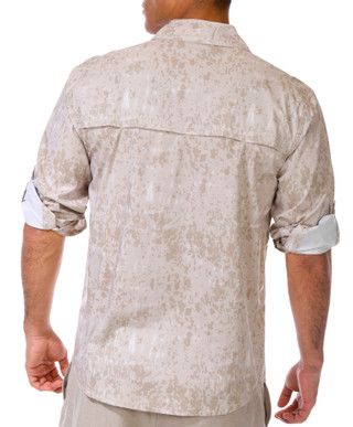 Thumbnail 3: REEL LEGENDS Reel Legends Mens Roll Tab Sleeve Button Down Terrain Shirt 