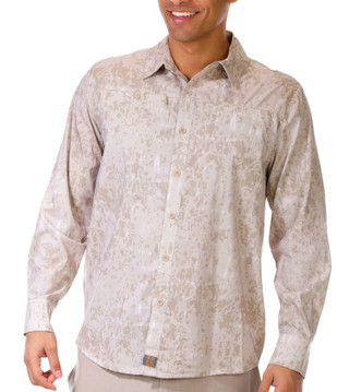 Thumbnail 4: REEL LEGENDS Reel Legends Mens Roll Tab Sleeve Button Down Terrain Shirt 