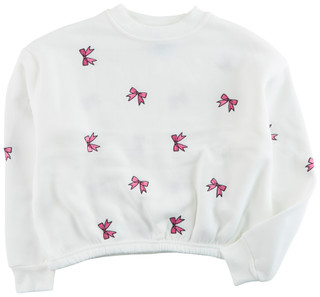 Thumbnail 1: Jolie & Joy Jolie & Joy Big Girls Long Sleeve Bows Crew Neck Top 