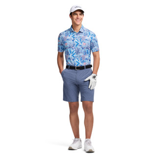 Thumbnail 2: Izod Golf IZOD Golf Mens Short Sleeve Tropical Floral Polo Shirt 