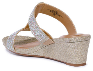 Thumbnail 2: BANDOLINO Bandolino Womens Iluvit Wedge Heeled Sandals 