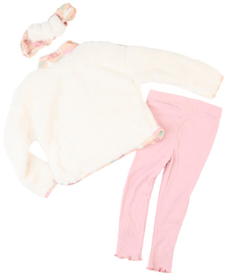 Thumbnail 2: Nicole Miller Nicole Miller Toddler Girls 3 Pc Sherpa Pullover Set 