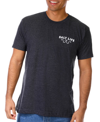 Thumbnail 1: Salt Life Salt Life Mens Short Sleeve Crew Neck Graphic Knit Tee 