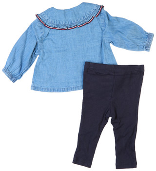 Thumbnail 2: Tommy Hilfiger Tommy Hilfiger Baby Girls 2 Pc Leggings Set 
