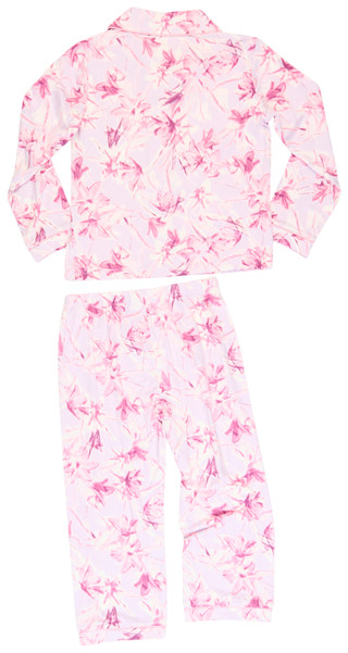Thumbnail 2: Danskin Danskin Girls 2 Pc Floral Watercolor Pajama Pants Set 