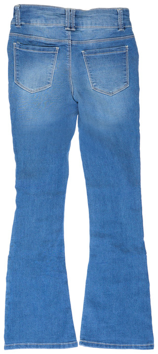 Thumbnail 2: Squeeze Squeeze Big Girls Knit Denim Flare Jeans 