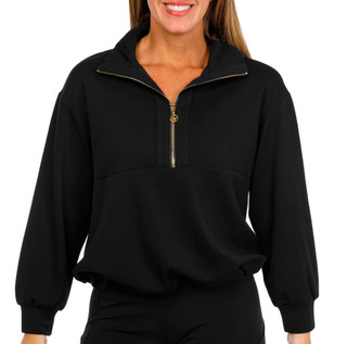 Thumbnail 1: ADRIENNE VITTADINI Adrienne Vittadini Womens 1/2 Zip Long Sleeve Pullover 