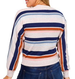 Thumbnail 2: Splendid Splendid Womens Draw Tie Striped Sweater 