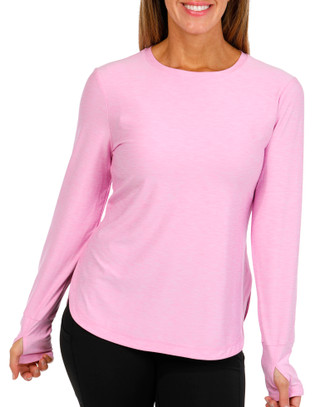 Thumbnail 1: Brisas Brisas Womens Athleisure Long Sleeve Crew Neck Top 