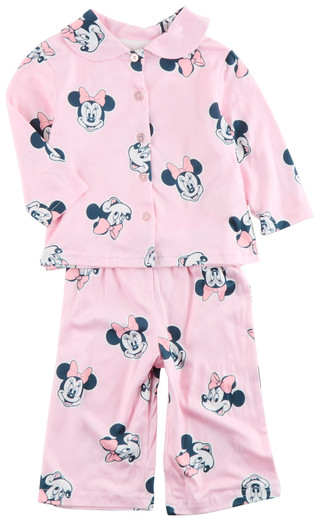 Thumbnail 1: Disney Disney Baby Girls 2 Pc Minnie Mouse Pajama Set 