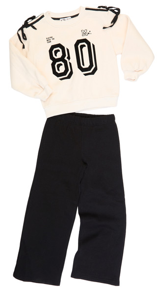 Thumbnail 1: Vigoss Vigoss Big Girls 2 Pc Sweatshirt & Wide Leg Sweatpant Set 
