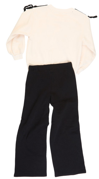 Thumbnail 2: Vigoss Vigoss Big Girls 2 Pc Sweatshirt & Wide Leg Sweatpant Set 