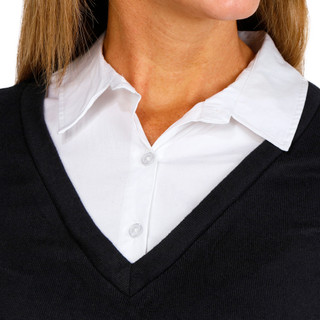 Thumbnail 3: Absolutely Famous Absolutely Famous Womens Long Sleeve Twofer Pleated Dress 
