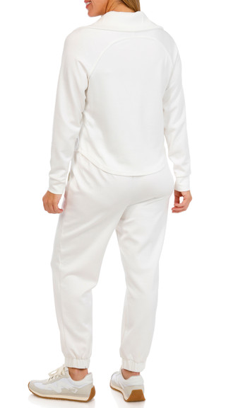 Thumbnail 3: ADRIENNE VITTADINI Adrienne Vittadini Womens 2 Pc Snap Henley Jogger Set 