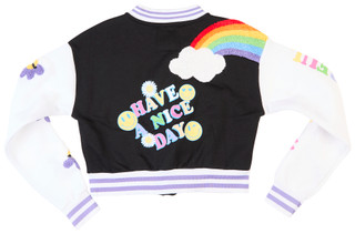 Thumbnail 3: No Comment No Comment Big Girls Wonderful Varsity Bomber Jacket 