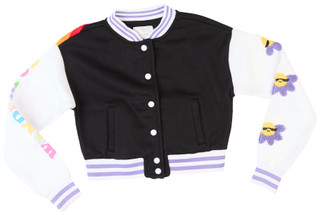 Thumbnail 1: No Comment No Comment Big Girls Wonderful Varsity Bomber Jacket 