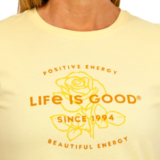 Thumbnail 3: Life is Good Life Is Good Womens Energy Rose Short Sleeve Crew Neck Tee 