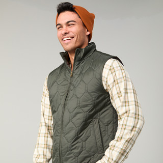 Thumbnail 1: Hunter Hunter Mens Hexagon Quilted Lightweight Vest 