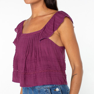 Thumbnail 4: ROXY Roxy Juniors Coastal Rays Short Sleeve Top 