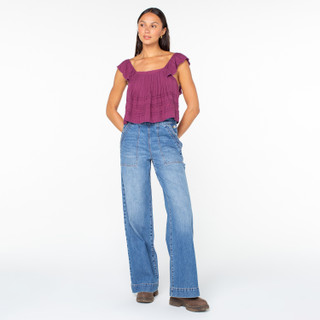 Thumbnail 6: ROXY Roxy Juniors Coastal Rays Short Sleeve Top 