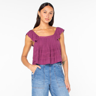 Thumbnail 1: ROXY Roxy Juniors Coastal Rays Short Sleeve Top 