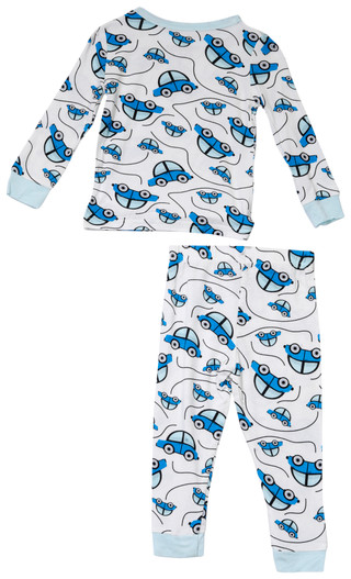 Thumbnail 2: Sleep On It Sleep On It Toddler Boy 2 Pc Car Long Sleeve Pajama Set 