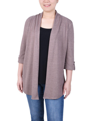 Thumbnail 1: NY COLLECTION NY Collection Petite 3/4 Sleeve Two In One Top 