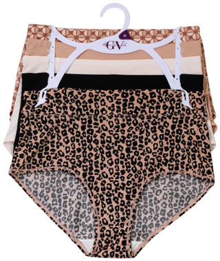 Thumbnail 1: Gloria Vanderbilt Gloria Vanderbilt Womens 5 Pk Microfiber Brief Panties 