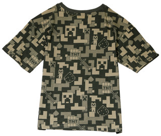 Thumbnail 2: Minecraft Minecraft Big Boys Camo Survival Mode T-Shirt 