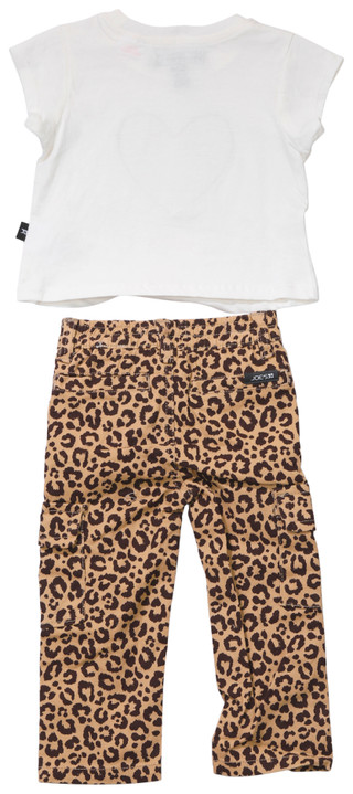 Thumbnail 2: Joe's Jeans Joe's Jeans Baby Girls 2 Pc Leopard Denim Pants & Tee Set 