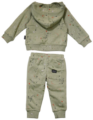 Thumbnail 2: VOLCOM Volcom Baby Boys 2 Pc Long Sleeve Paint Hoodie Jogger Set 