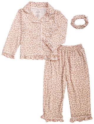 Thumbnail 1: FLORAL THREADS Floral Threads Toddler Girls 3 Pc Cheetah Print Pajama Set 