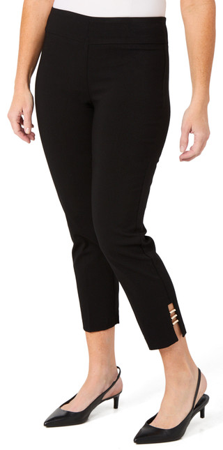 Thumbnail 1: ZAC AND RACHEL Zac & Rachel Petite Slim Ankle Pants with Metal Detail 