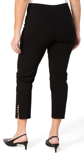 Thumbnail 2: ZAC AND RACHEL Zac & Rachel Petite Slim Ankle Pants with Metal Detail 