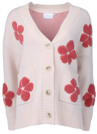 Thumbnail 1: LUSH Lush Juniors Long Sleeve Flower Embossed Cardigan Sweater 