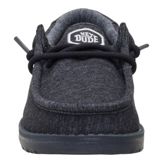 Thumbnail 6: Hey Dude Hey Dude Boys Wally Stretch Knit Slip On Shoes 