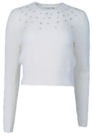 Thumbnail 1: LUSH Lush Juniors Long Sleeve Rhinestone Embellished Sweater 