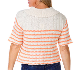 Thumbnail 2: BY TOGETHER No Comment Juniors Short Sleeve Collard Cardigan 