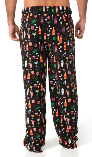 Thumbnail 2: Tommy Bahama Tommy Bahama Mens Cocktails Print Fleece Pajama Pants 