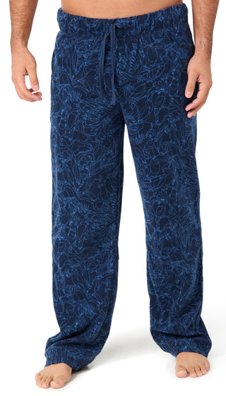 Thumbnail 1: Tommy Bahama Tommy Bahama Mens Parrot Print Fleece Lounging Pajama Pants 