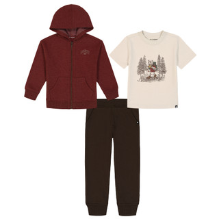 Thumbnail 1: Lucky Brand Lucky Brand Little Boys 3 Pc Joggers Set 