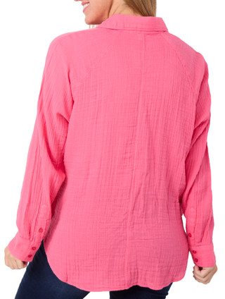 Thumbnail 2: Z SUPPLY Z Supply Womens Long Sleeve Button Down Perfect Airy Top 